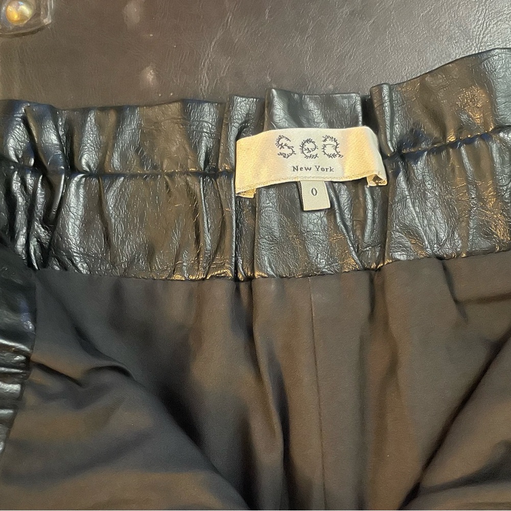SEA vegan leather shorts